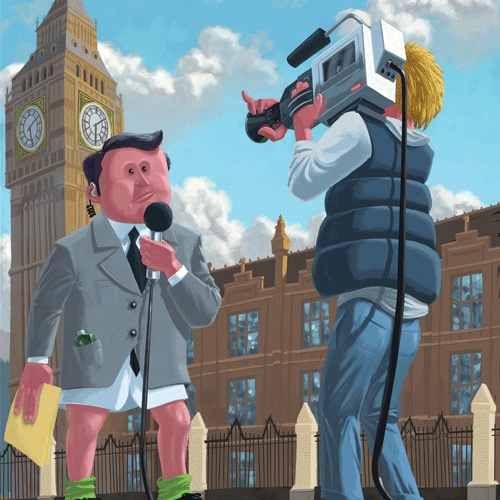 Reporter at Big Ben